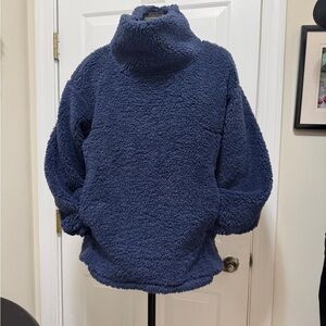 Lululemon Cozy Navy Sherpa Pullover Sweater
